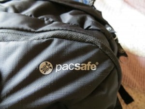 My Pacsafe backpack.